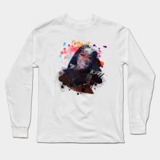 Jody Watley - Watercolor Illustration Long Sleeve T-Shirt